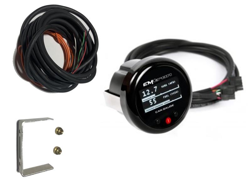Emtron CAN Gauge kit contents.