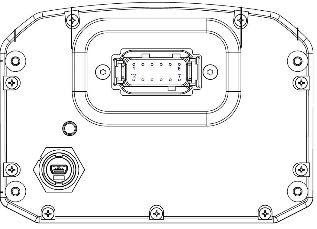 ED5 12-way DTM connector.