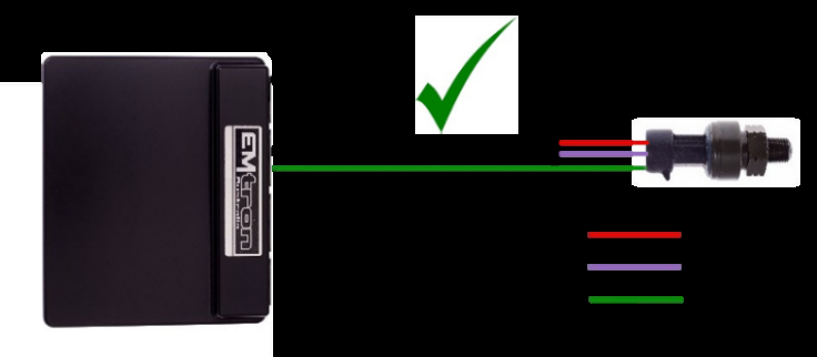 Correct — the 0V Reference is wired directly to the sensor&rsquo;s 0V pin only.