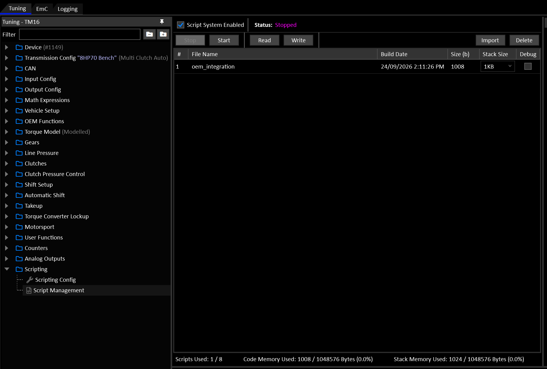 Device Script Manager