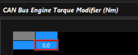 CAN Bus Reported Torque Modifier Table