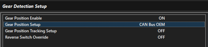 ECU Gear Detection Setup