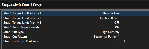 Screenshot 2: Torque Limit Strat 1 Setup